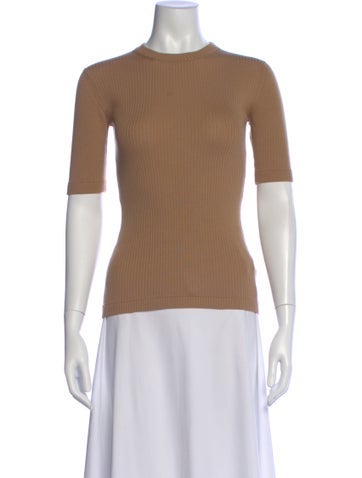 Pre-owned Khaite Wool Crew Neck Sweater In Neutral