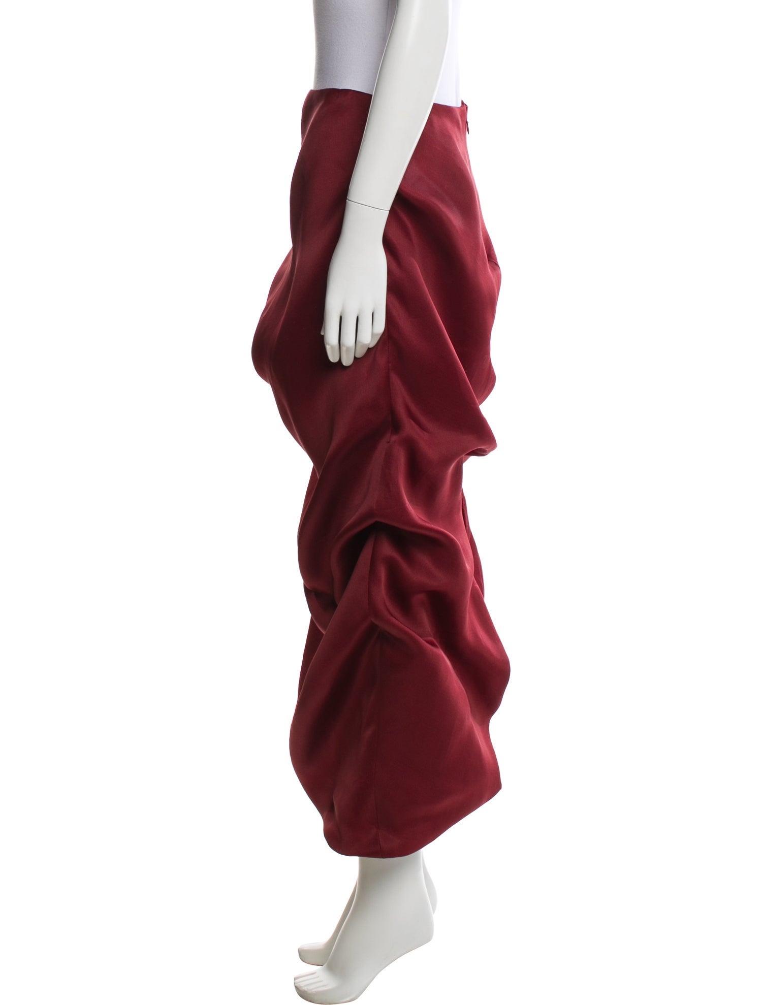 Khaite Silk Midi Length Skirt