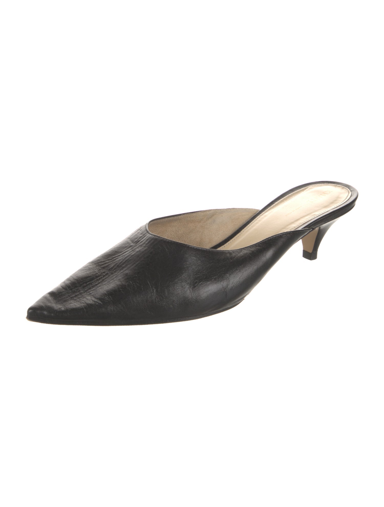 Khaite Leather Mules