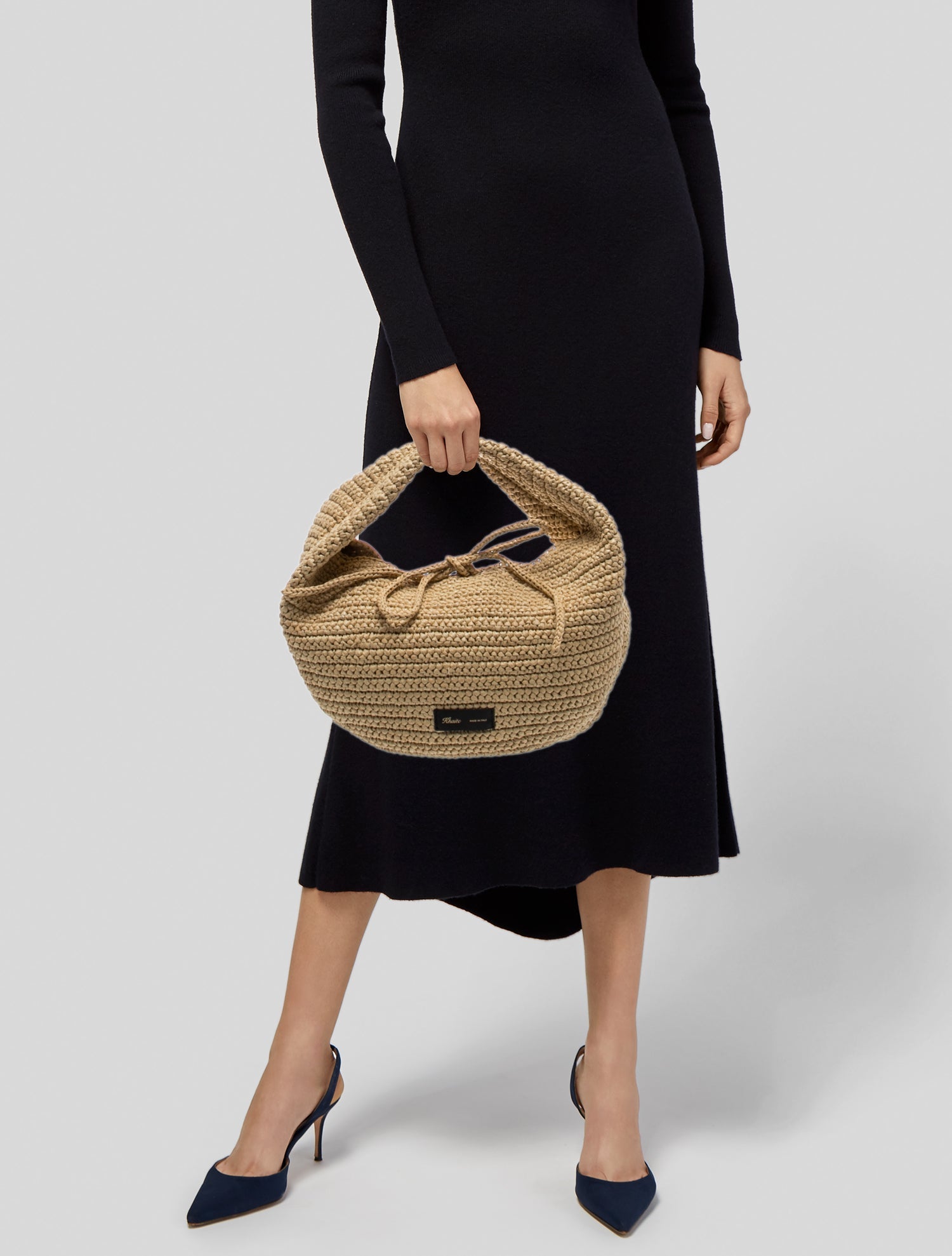 Khaite Raffia Olivia Medium