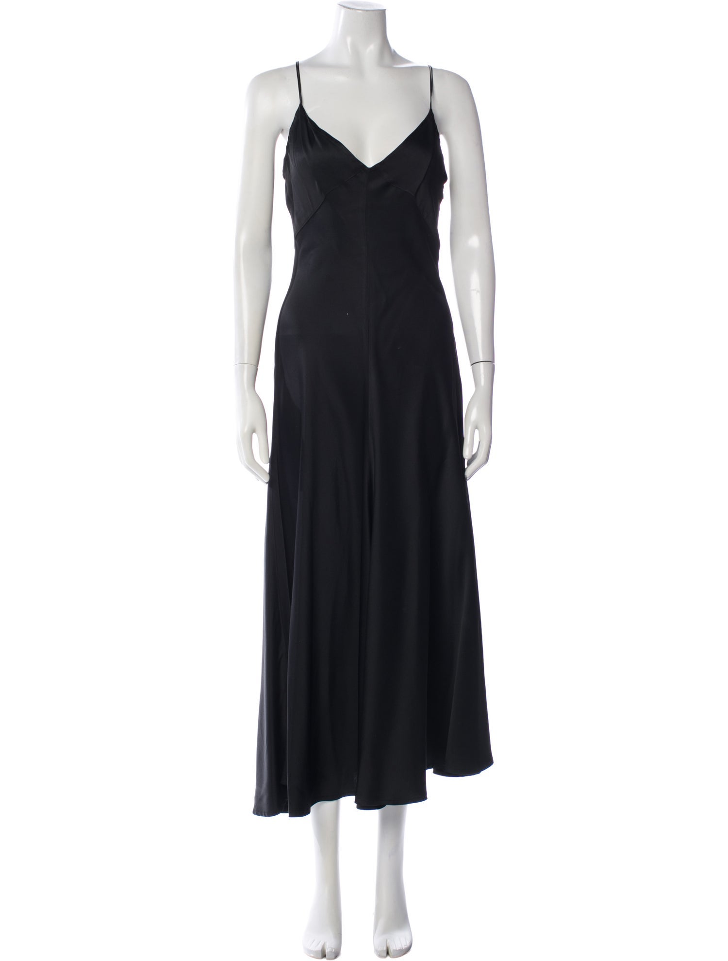 Khaite V-Neck Midi Length Dress