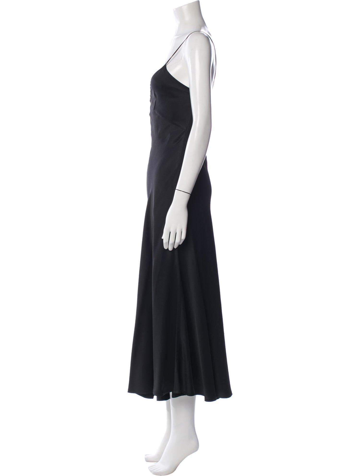 Khaite V-Neck Midi Length Dress
