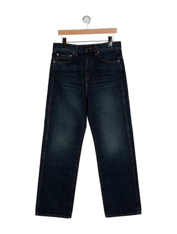 Pre-owned Khaite High-rise Wide Leg Jeans W/ Tags In Blue
