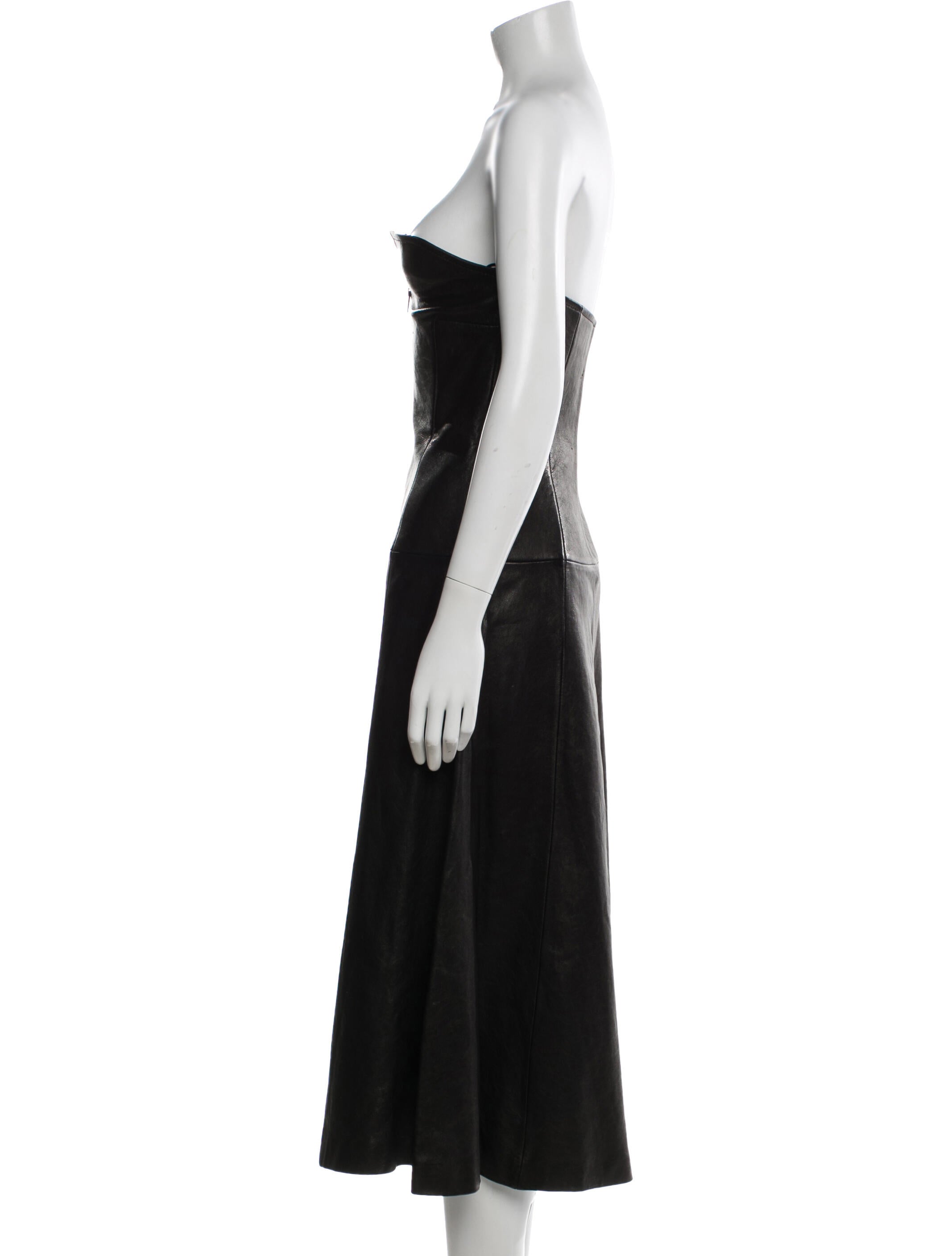 Khaite Strapless Midi Length Dress