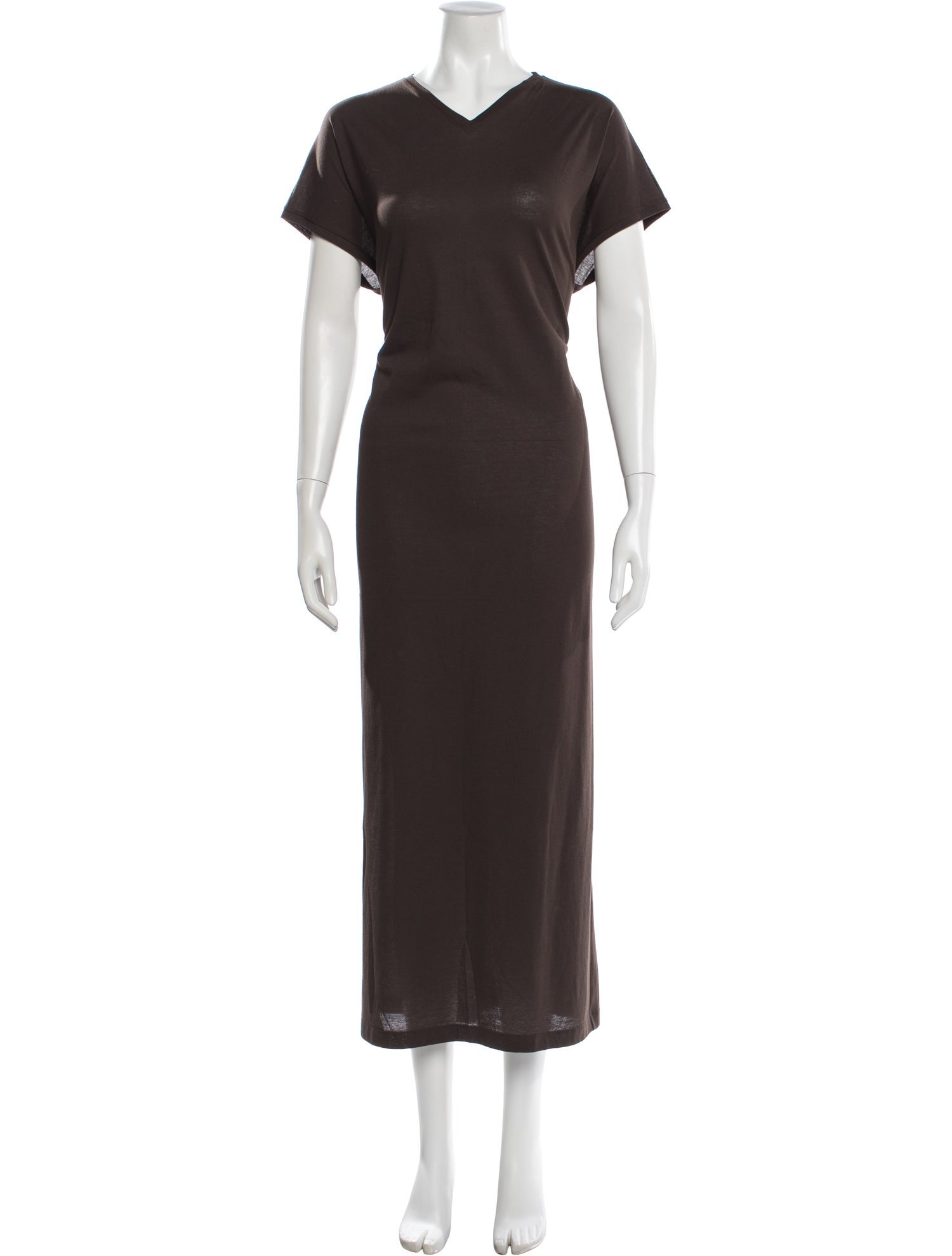 Khaite V-Neck Long Dress