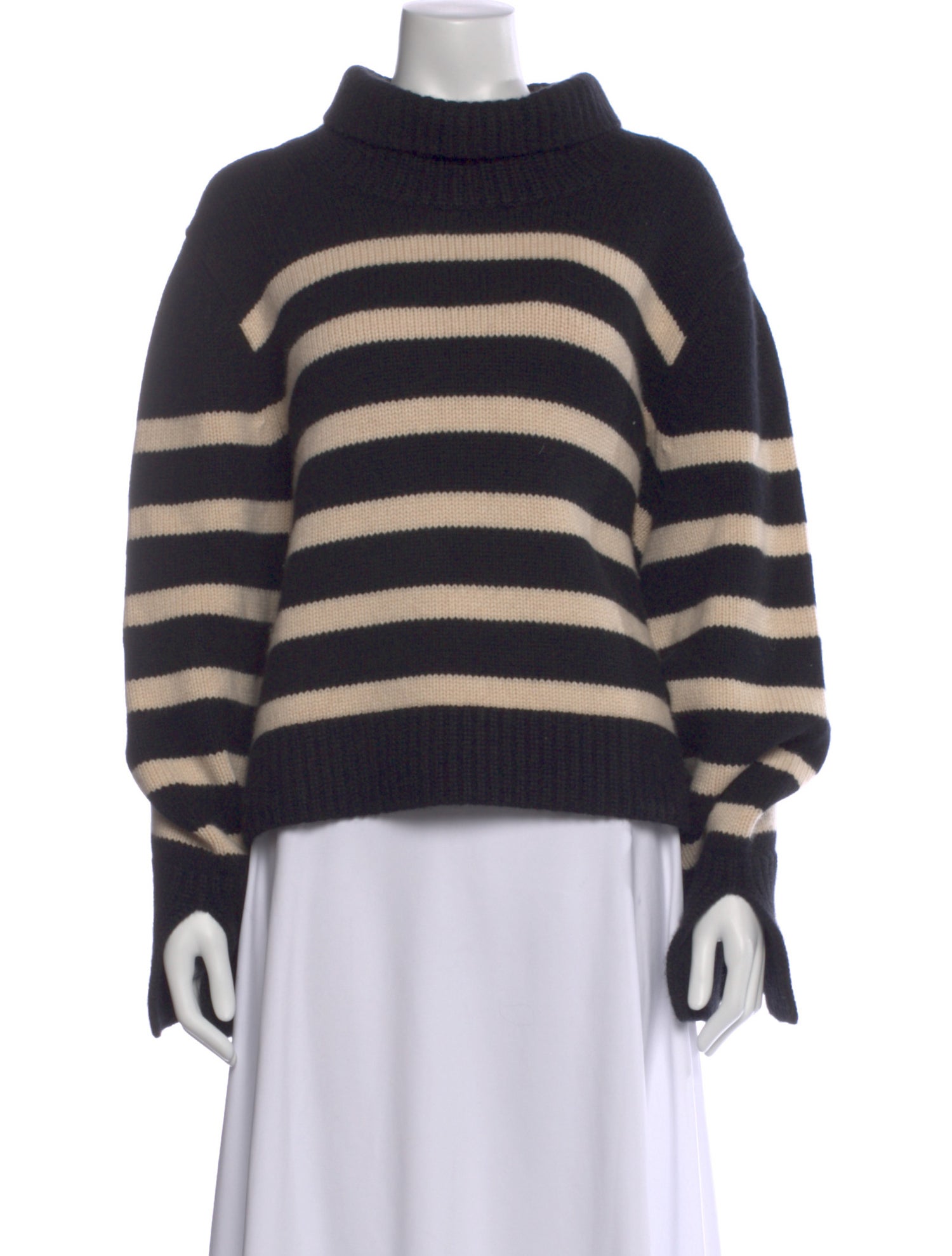 Khaite Cashmere Striped Sweater
