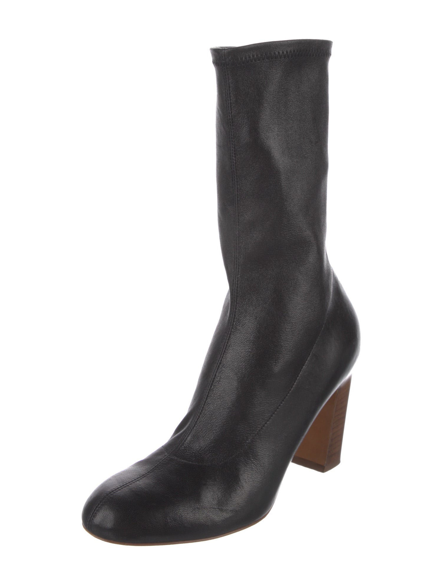 Khaite Leather Sock Boots