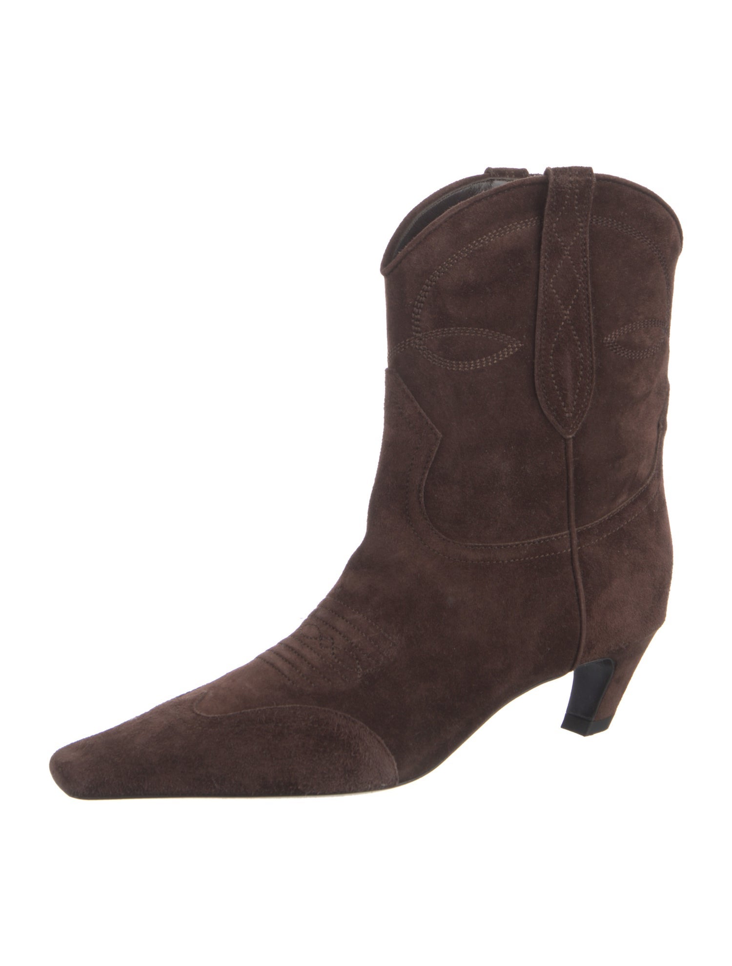 Khaite Suede Western Boots