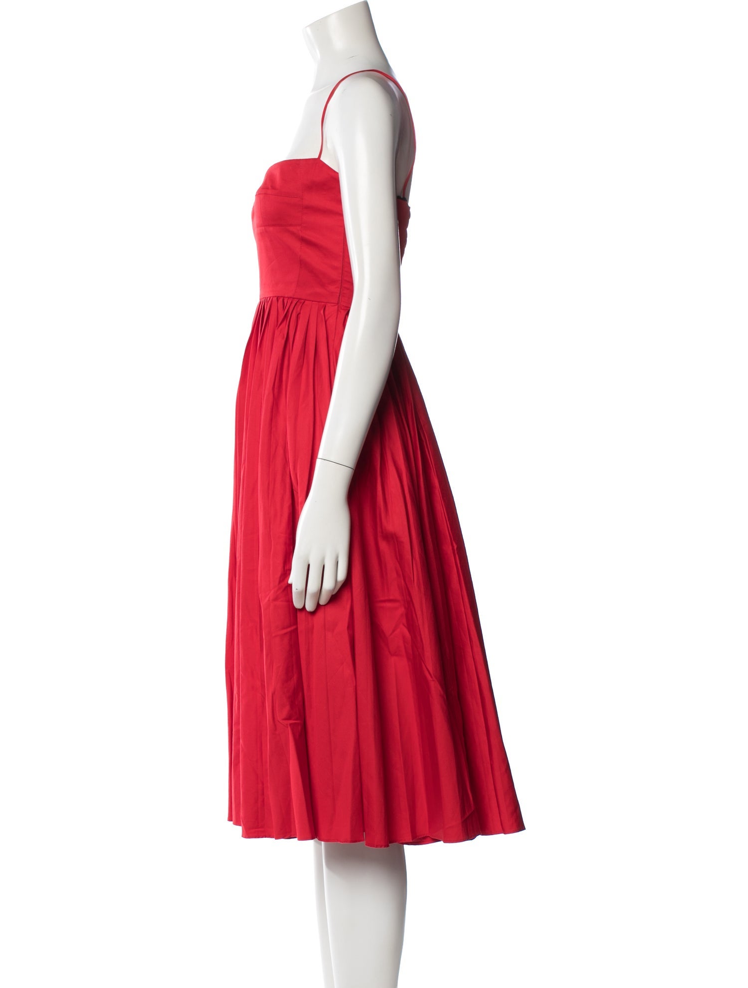 Khaite Square Neckline Midi Length Dress