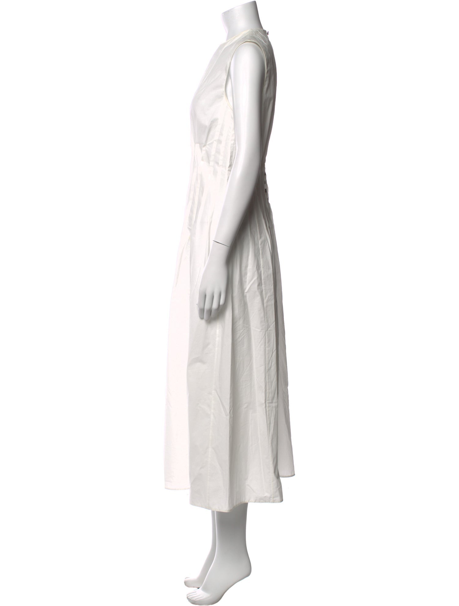 Khaite Crew Neck Long Dress
