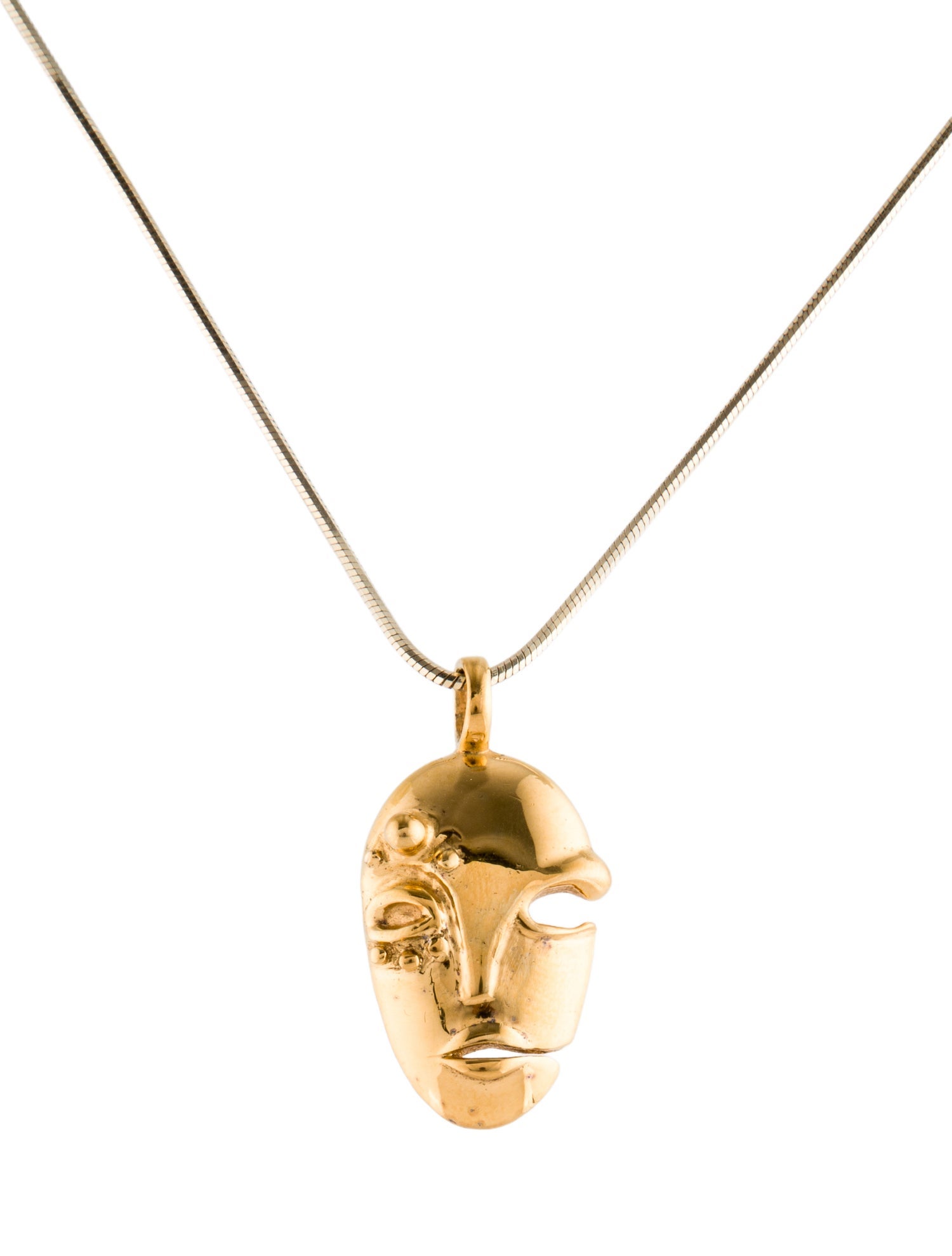 Khiry Mask Pendant Necklace