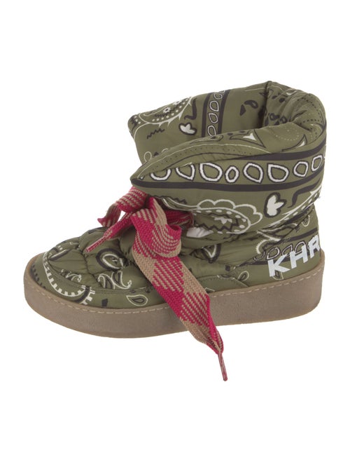 Khrisjoy Nylon Graphic Print Boots