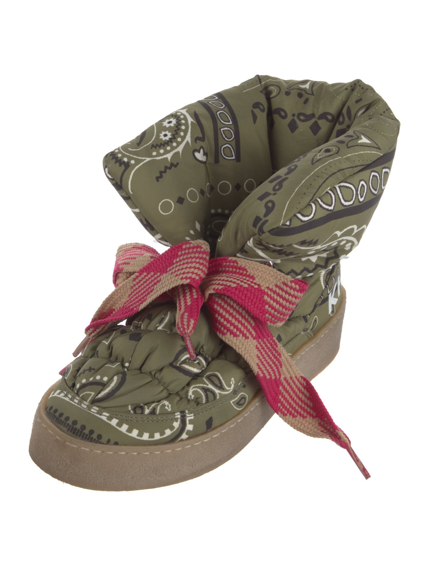 Khrisjoy Nylon Graphic Print Boots