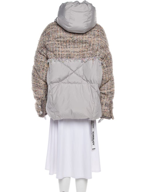 Khrisjoy Tweed Tweed Pattern Down Coat