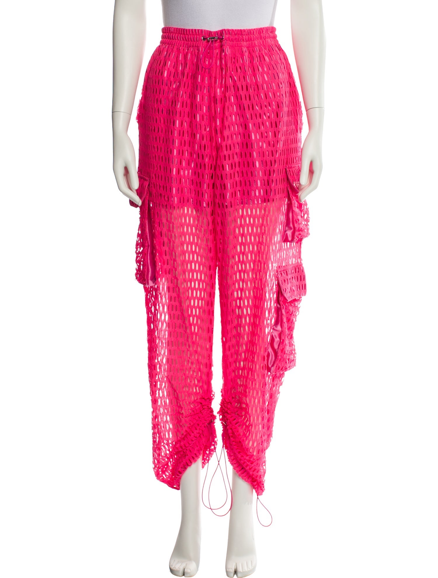 Khrisjoy Lace Pattern Skinny Leg Pants