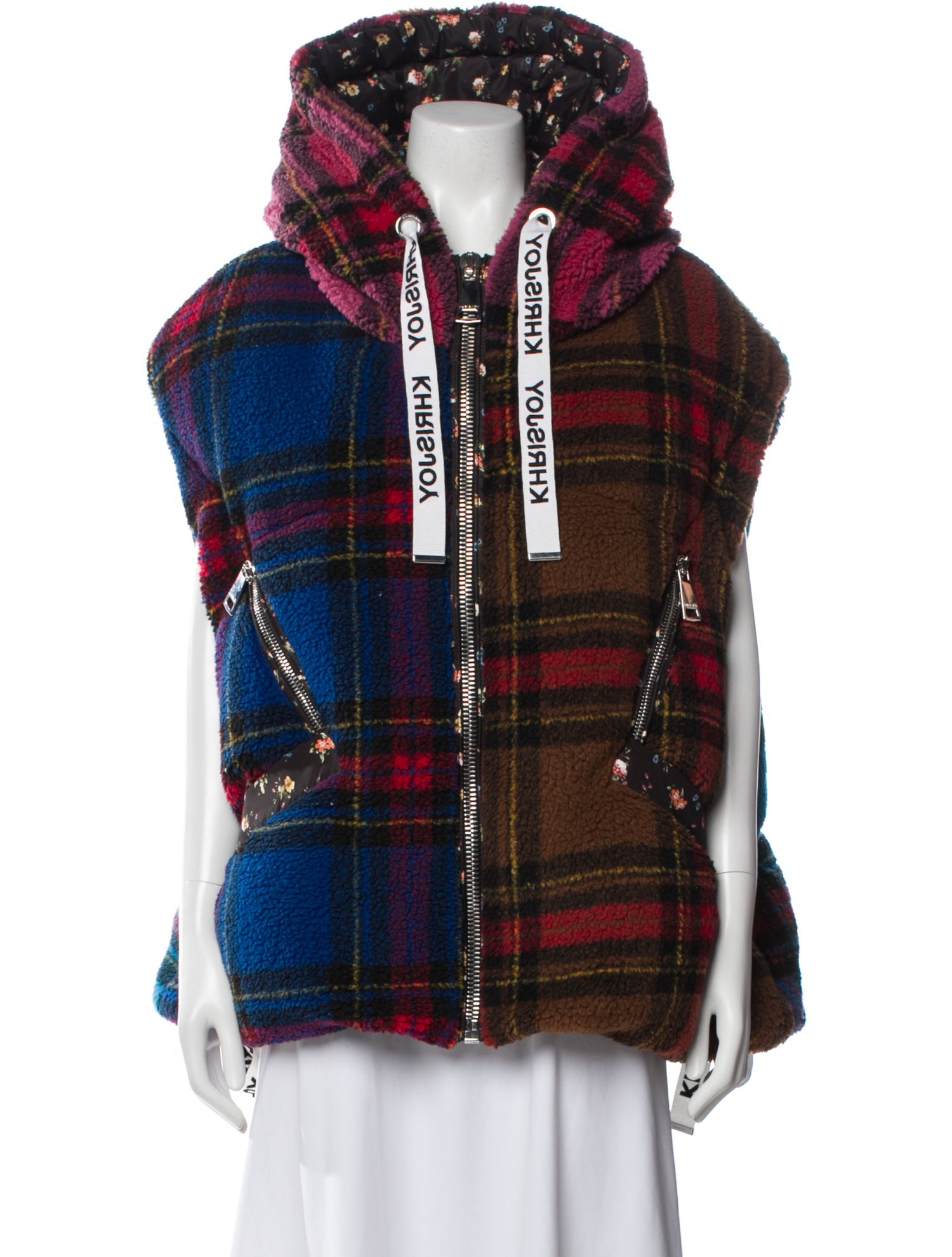 Khrisjoy Plaid Print Vest