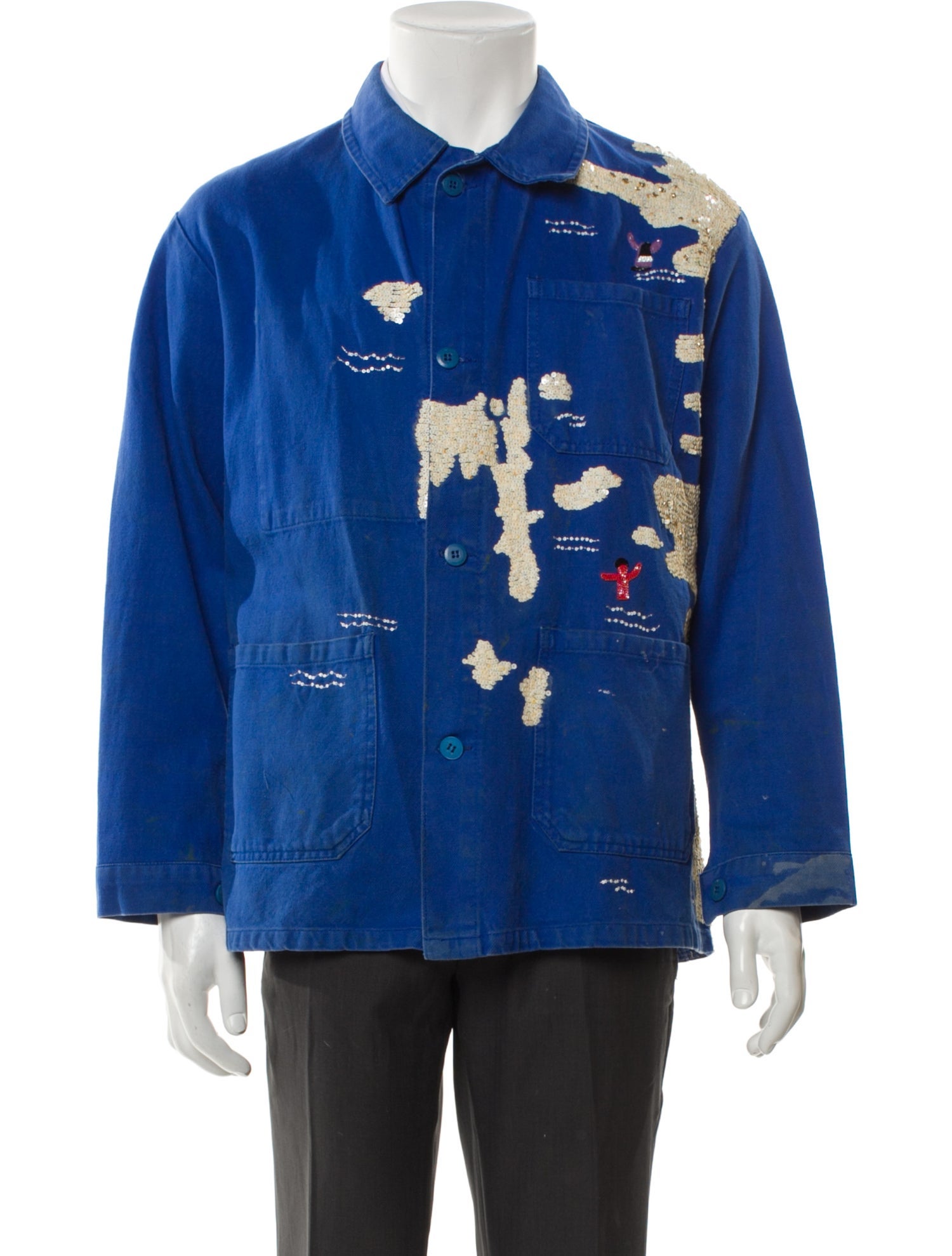 Kilometre Paris Printed Denim Jacket