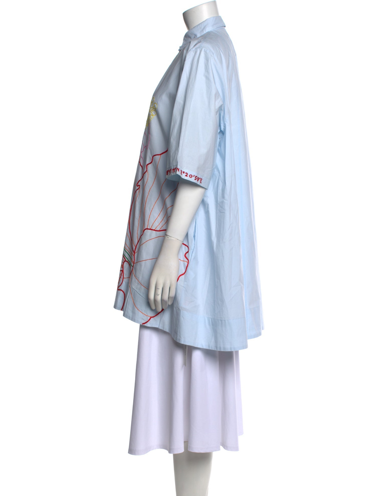 Kilometre Paris Graphic Print Short Sleeve Tunic