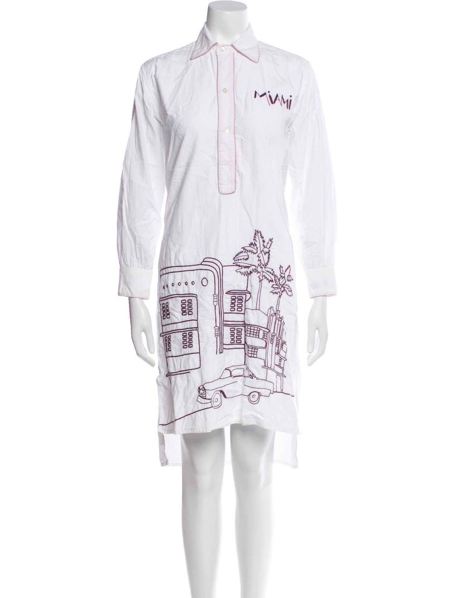 Kilometre Paris Graphic Print Mini Dress