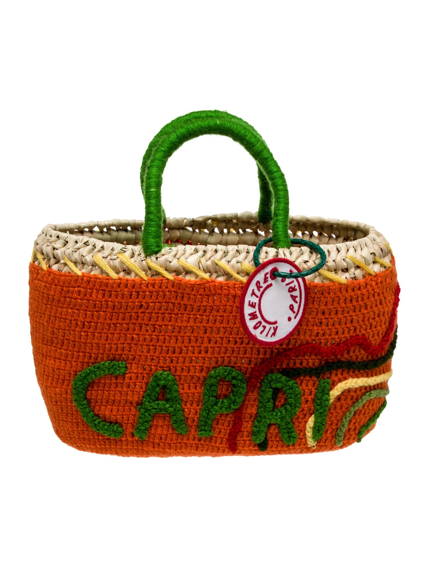 Kilometre Paris Raffia Top Handle Bag