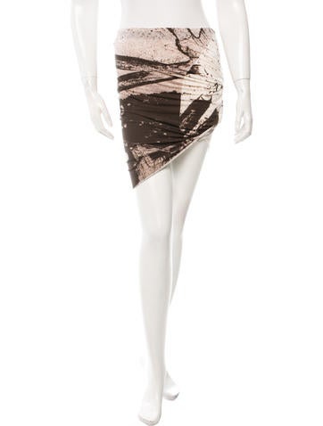 Kimberly Ovitz Draped Mini Skirt