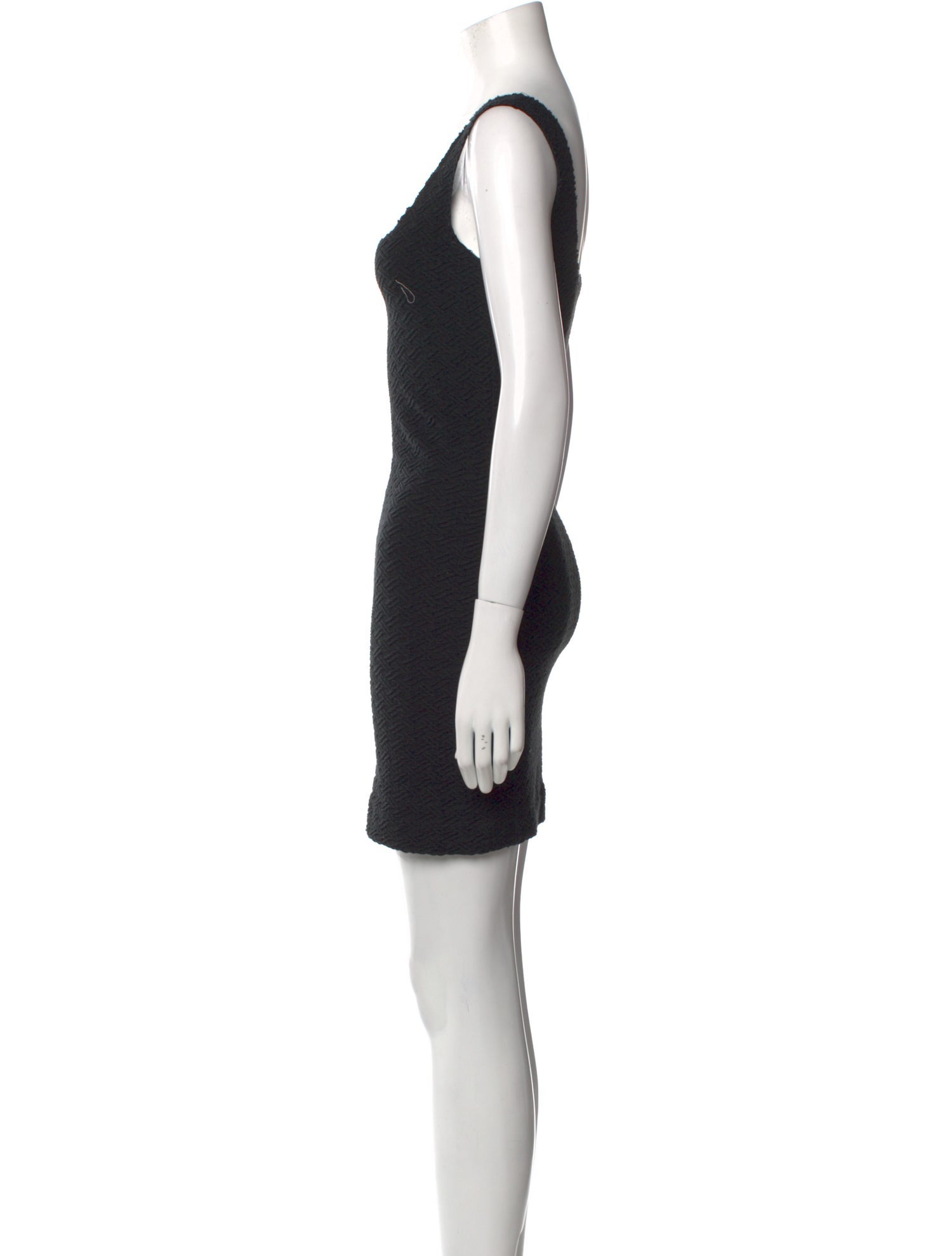 Kimberly Ovitz Square Neckline Mini Dress