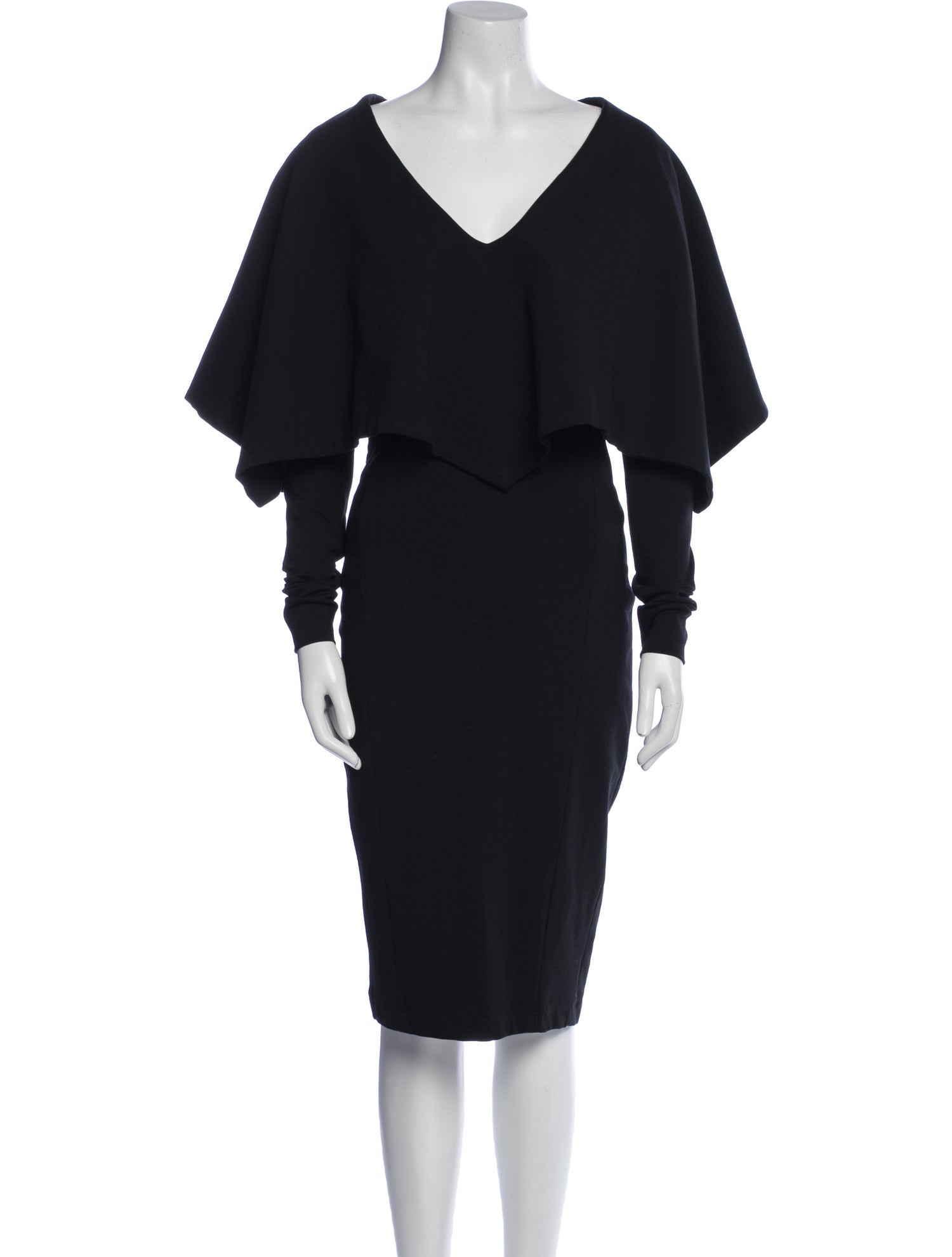 Kimberly Ovitz V-Neck Midi Length Dress