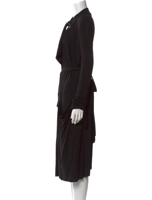 Kimberly Ovitz V-Neck Knee-Length Dress