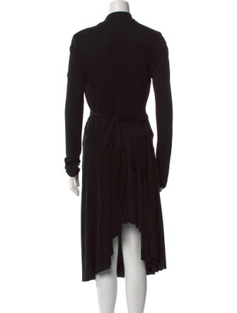 Kimberly Ovitz V-Neck Knee-Length Dress