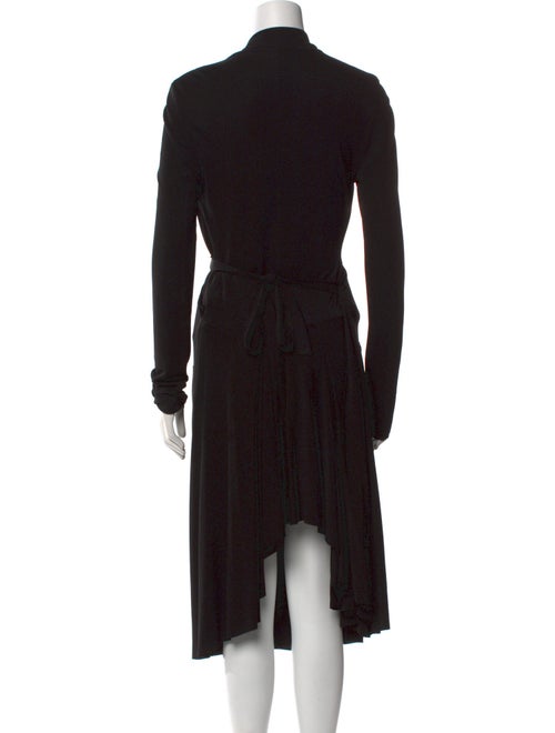 Kimberly Ovitz V-Neck Knee-Length Dress