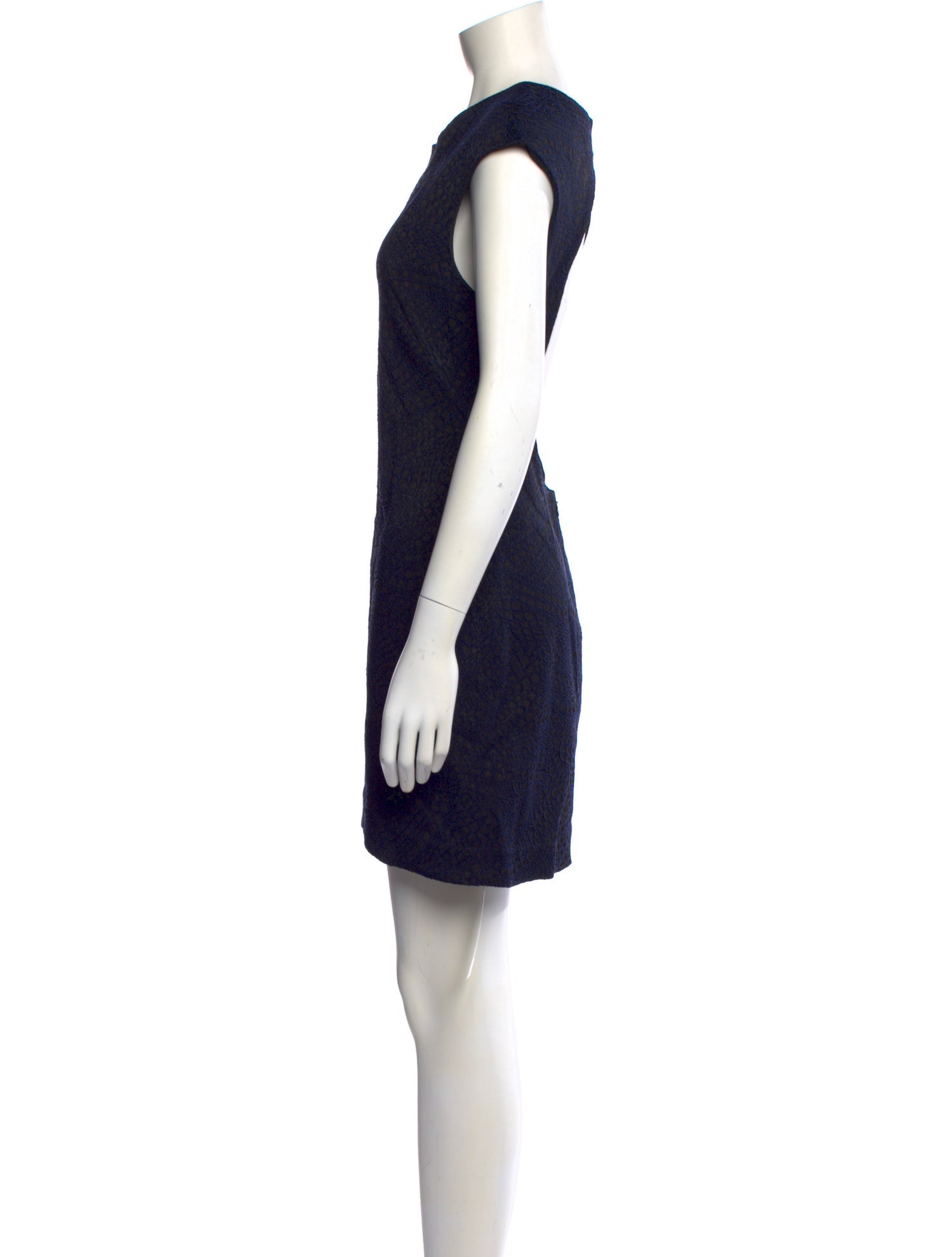 Kimberly Ovitz Crew Neck Mini Dress