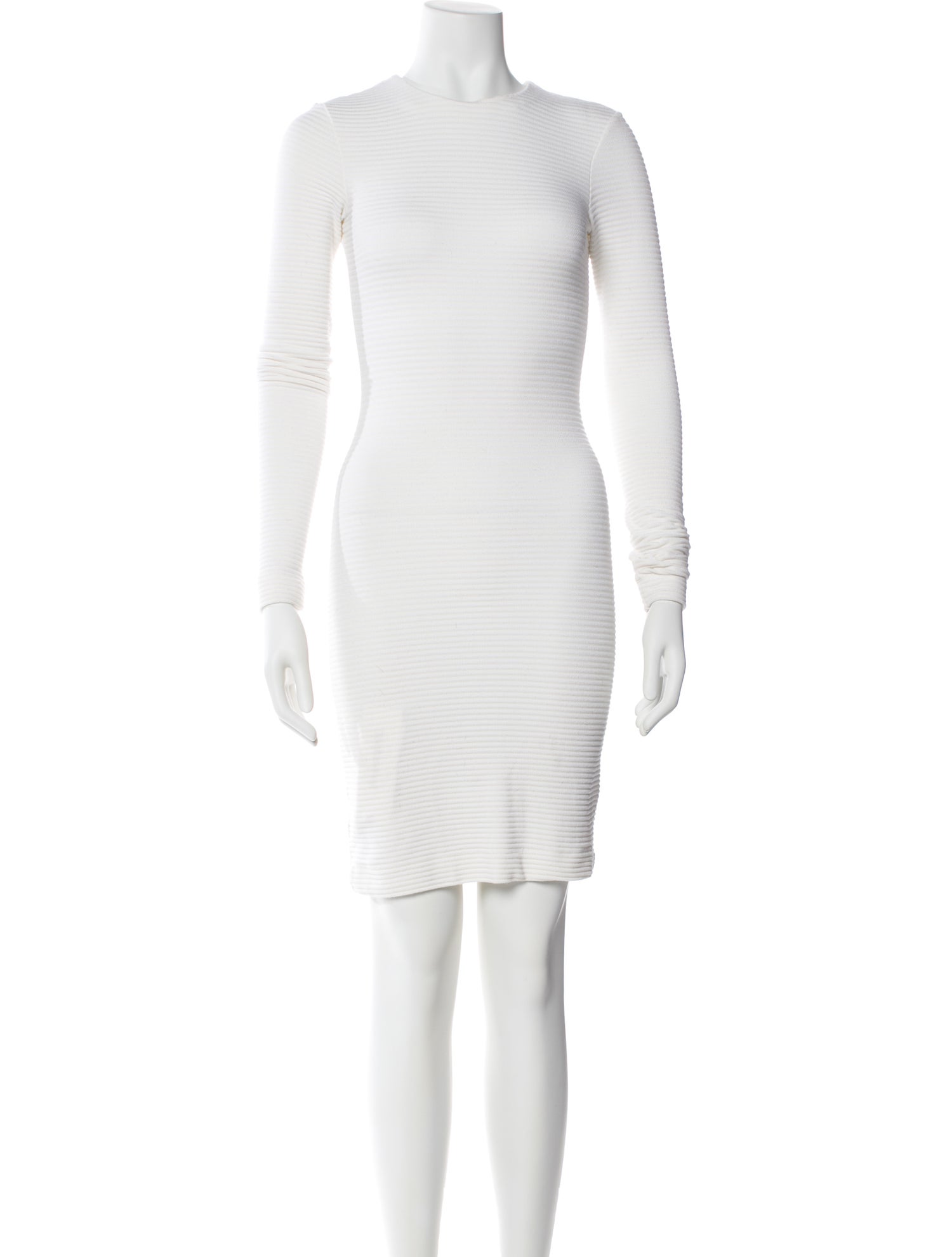 Kimberly Ovitz Bateau Neckline Mini Dress