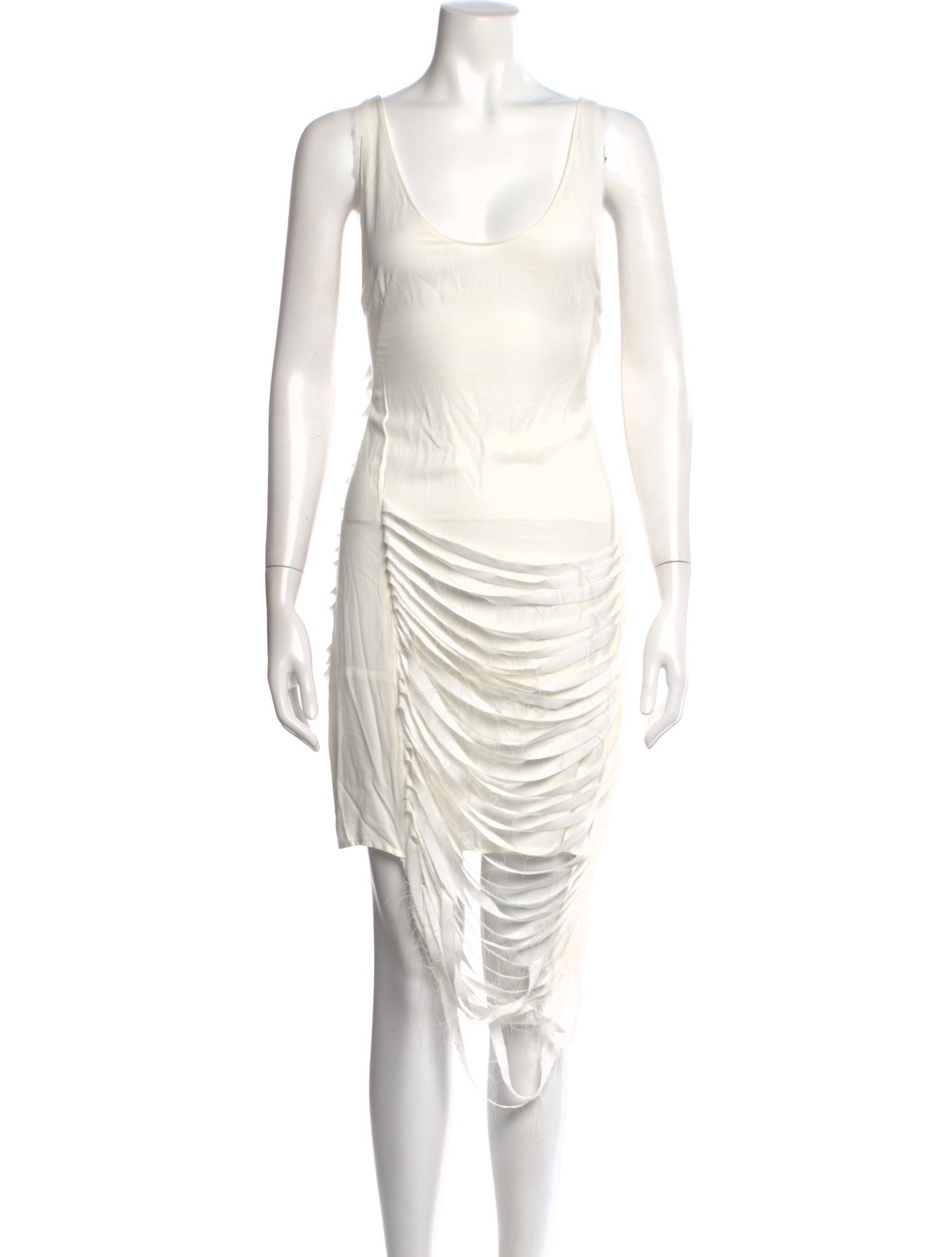 Kimberly Ovitz Scoop Neck Mini Dress