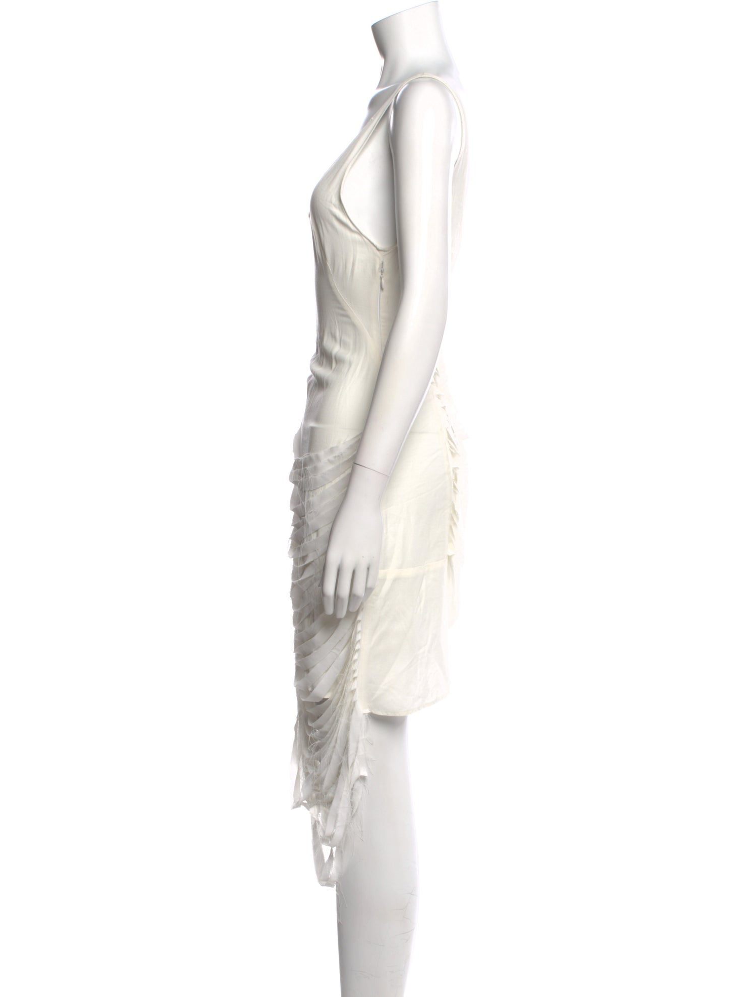 Kimberly Ovitz Scoop Neck Mini Dress