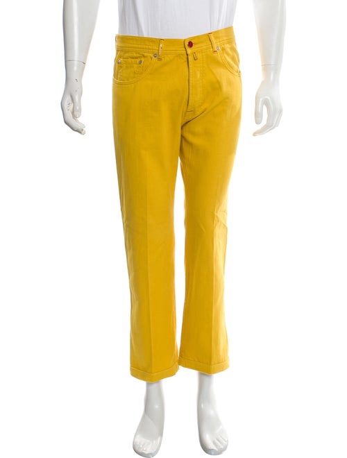 Kiton Straight-Leg Jeans yellow