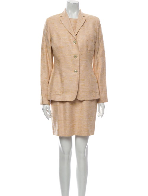 Kiton Silk Tweed Pattern Dress Set