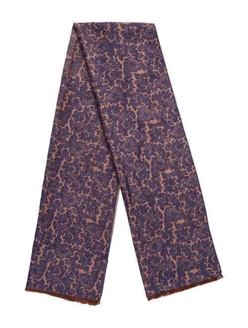 Kiton Silk Knit Scarf tan