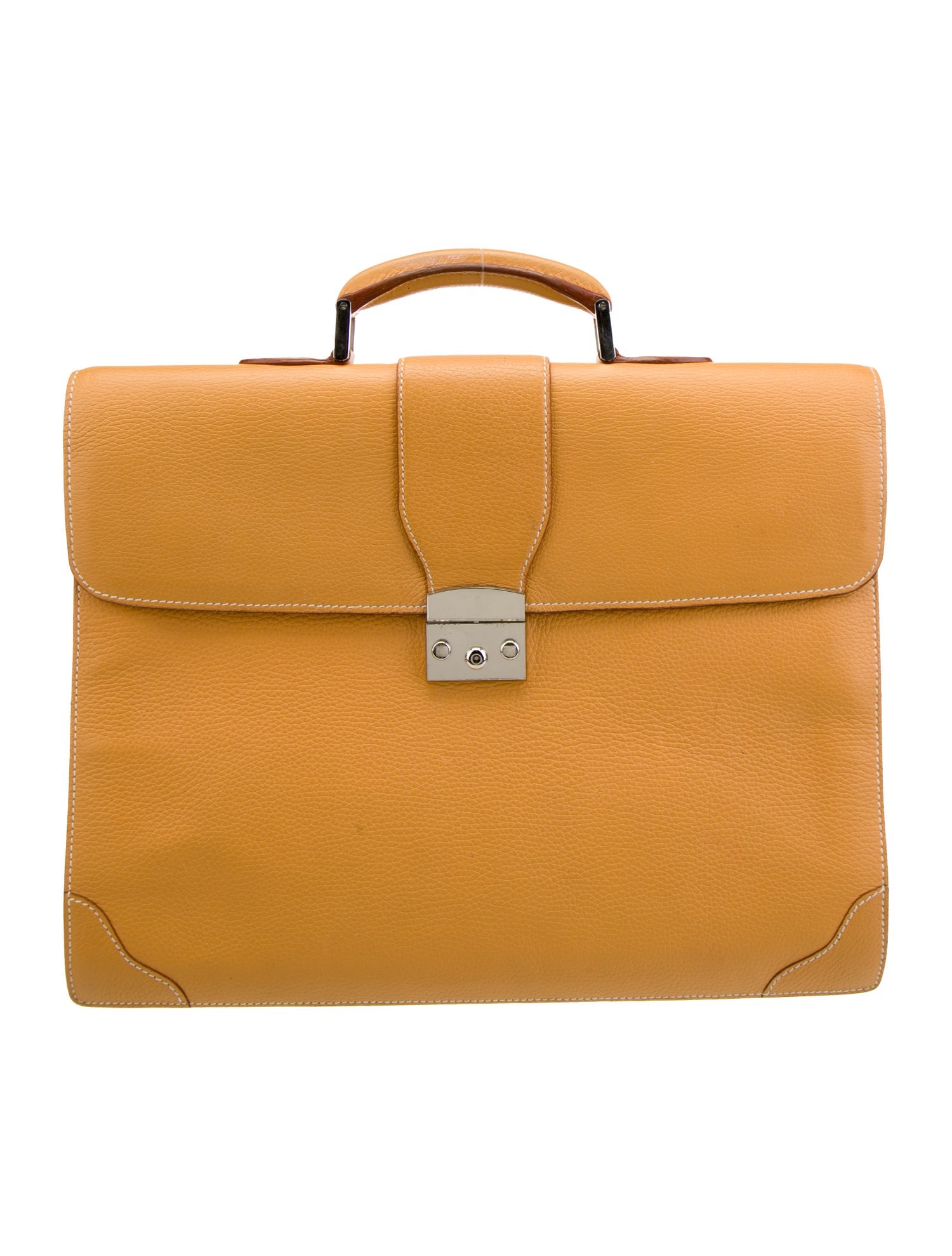 Kiton Leather Briefcase