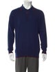 Kiton Mock Neck Long Sleeve Polo Sweater