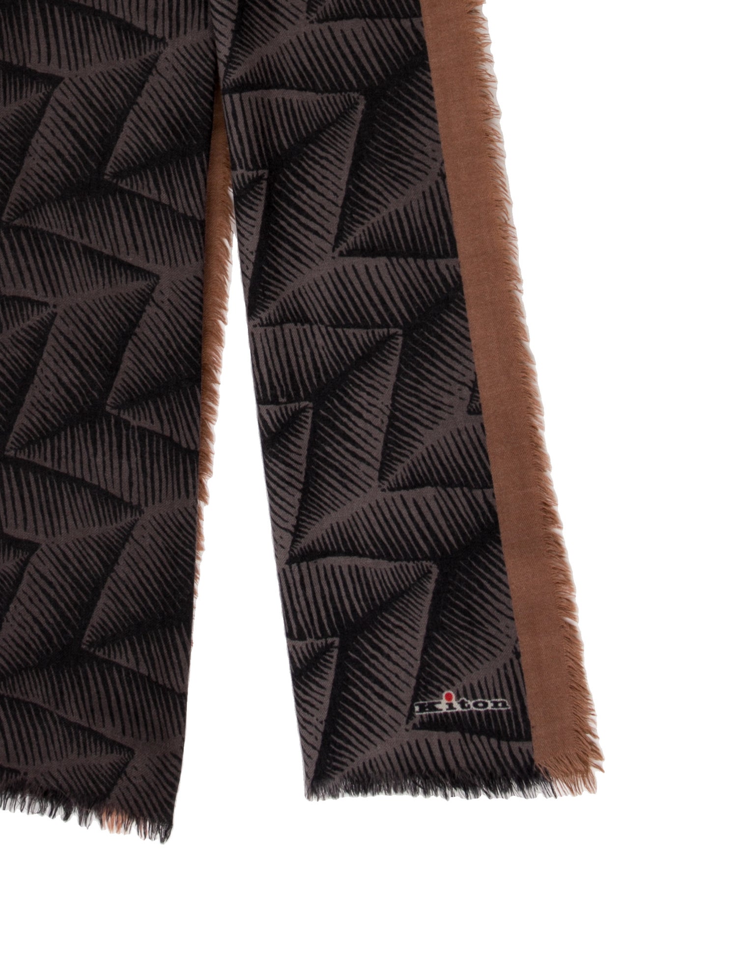 Kiton Cashmere Printed Scarf