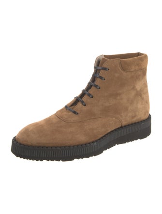 Kiton Suede Lace-Up Boots