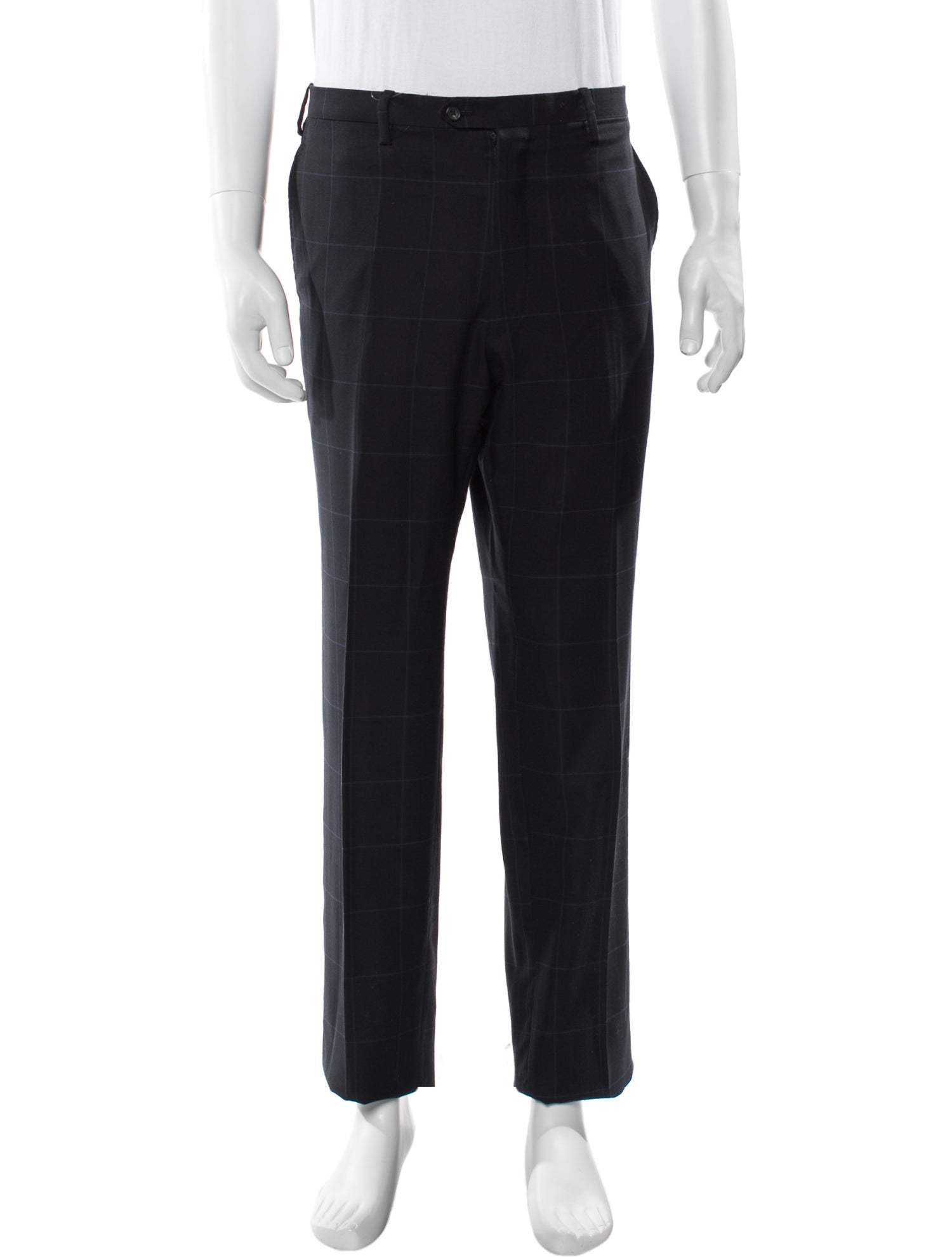 Kiton Plaid Print Pants