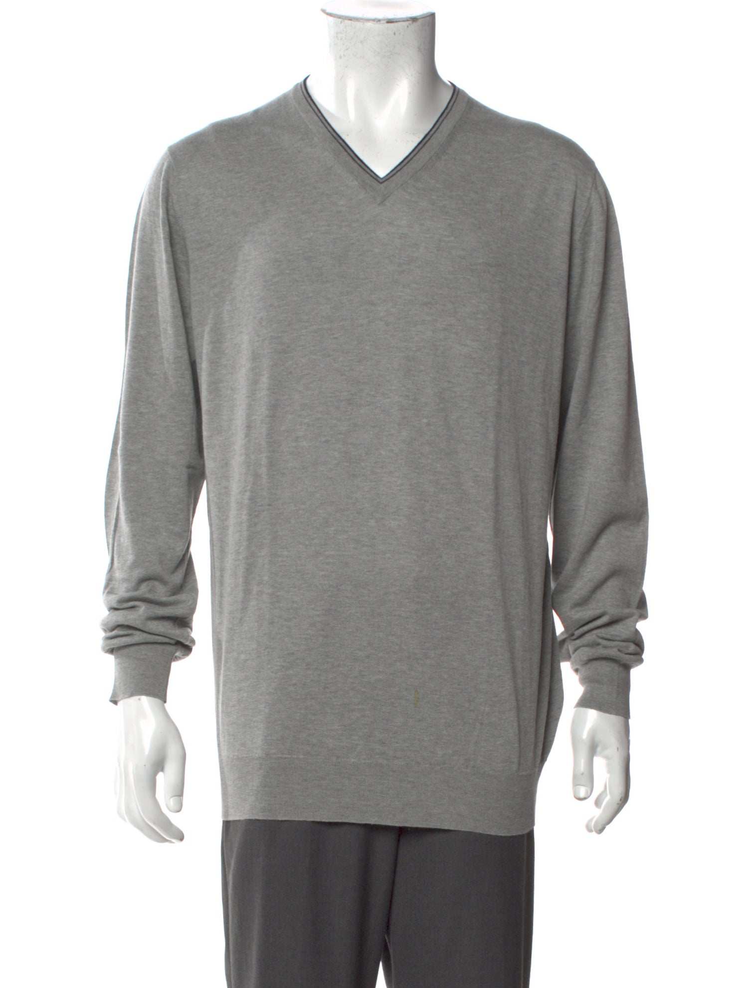 Kiton V-Neck Long Sleeve Pullover