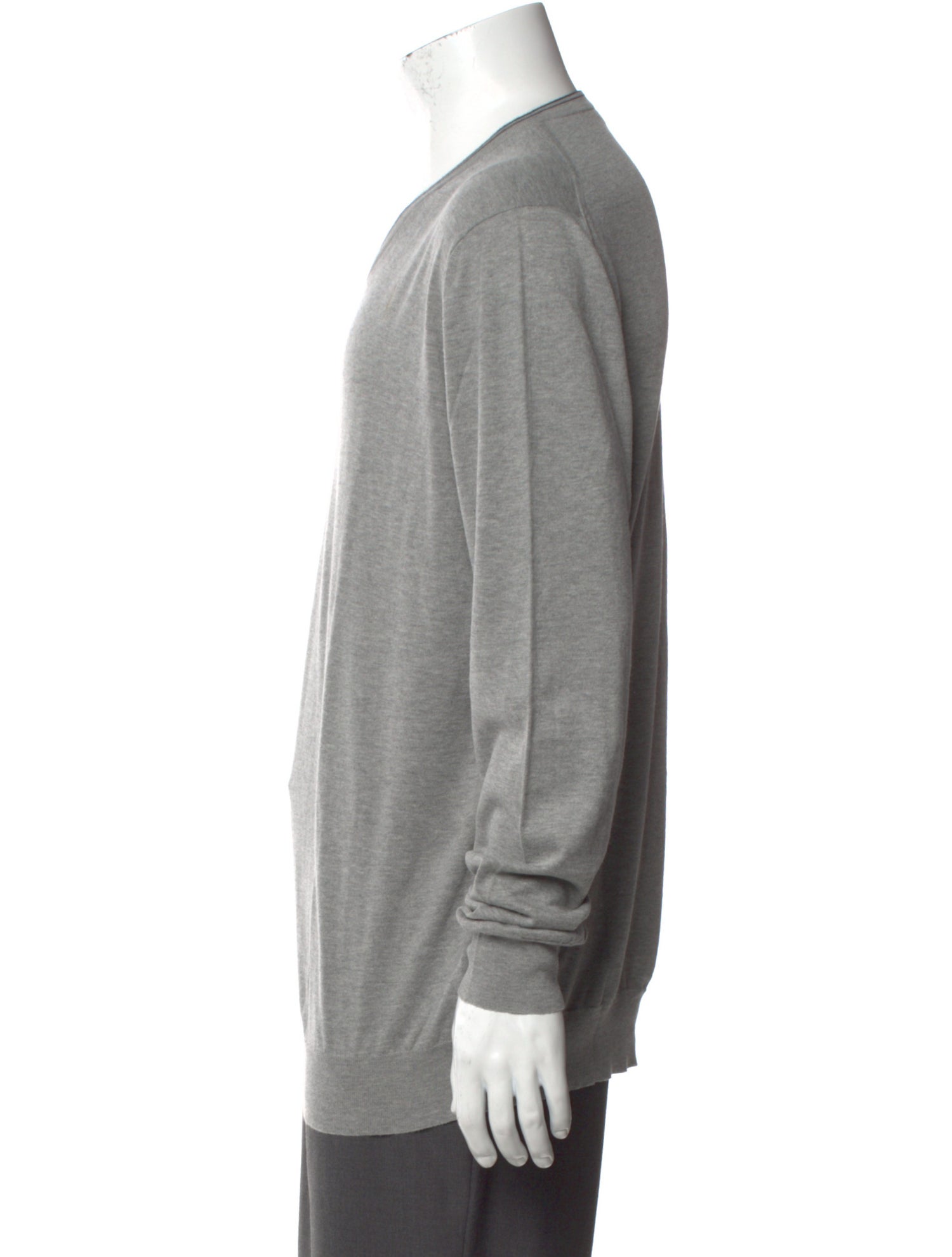 Kiton V-Neck Long Sleeve Pullover