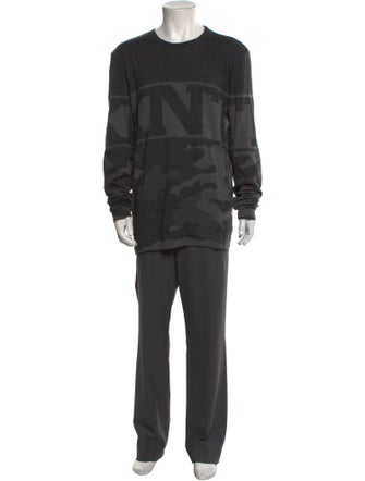 Kiton Wool Crew Neck Cardigan