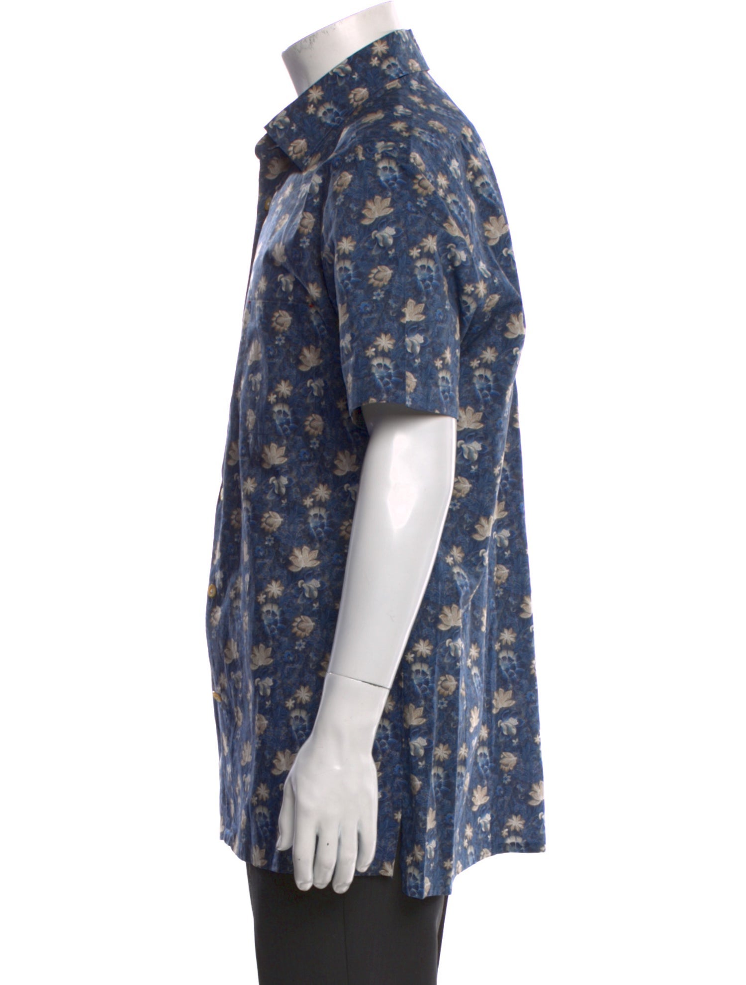 Kiton Floral Print Short Sleeve Shirt