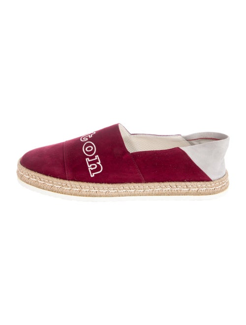 Kiton Suede Graphic Print Espadrilles