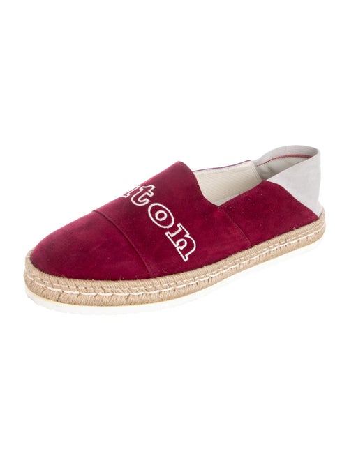 Kiton Suede Graphic Print Espadrilles