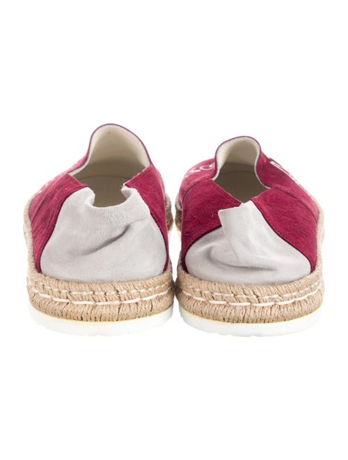 Kiton Suede Graphic Print Espadrilles