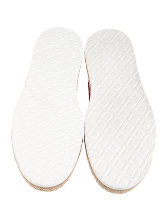 Kiton Suede Graphic Print Espadrilles